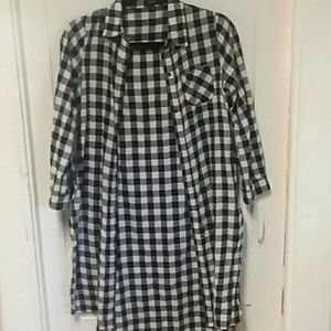 Black and white flannel